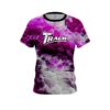 Track Pink Marble Onyx CoolWick Bowling Jersey