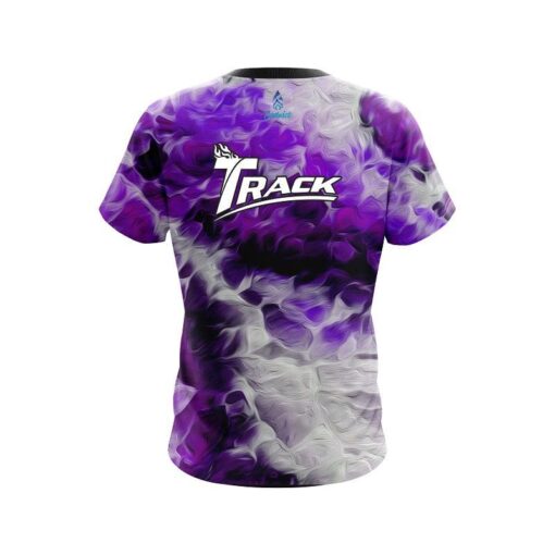 Track Purple Marble Onyx CoolWick Bowling Jersey - Image 2
