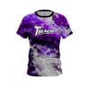 Track Purple Marble Onyx CoolWick Bowling Jersey