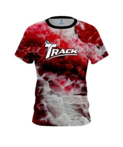 Track Red Marble Onyx CoolWick Bowling Jersey