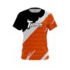 Track Split Power Orange CoolWick Bowling Jersey