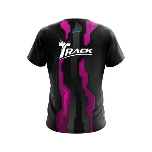Track Sport Technology Pink CoolWick Bowling Jersey - Image 2