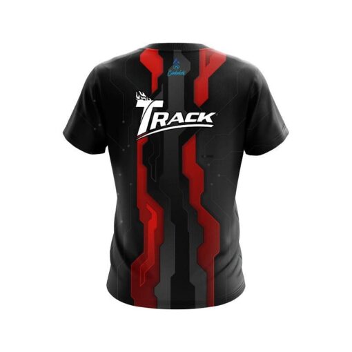 Track Sport Technology Red CoolWick Bowling Jersey - Image 2
