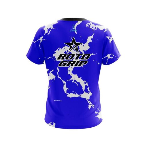 Roto Grip Blue Shock CoolWick Bowling Jersey - Image 2