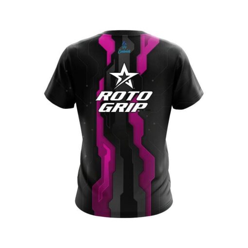 Roto Grip Sport Technology Pink CoolWick Bowling Jersey - Image 2