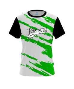 12Bagger Athlete Bolt Green CoolWick Bowling Jersey