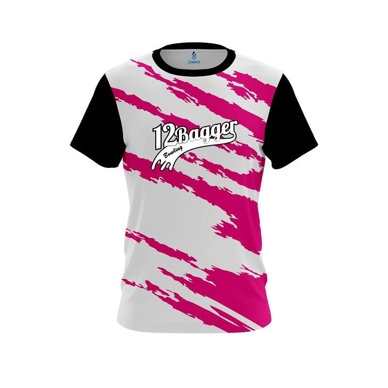 12Bagger Athlete Bolt Pink CoolWick Bowling Jersey