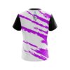 12Bagger Athlete Bolt Purple CoolWick Bowling Jersey - Image 2