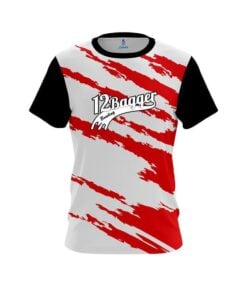 12Bagger Athlete Bolt Red CoolWick Bowling Jersey