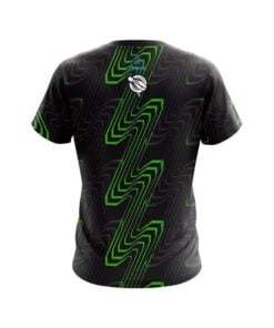 Alternative view of 12Bagger Halftone Extreme Green CoolWick Bowling Jersey