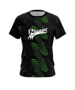 12Bagger Halftone Extreme Green CoolWick Bowling Jersey