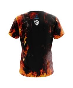 Alternative view of 12Bagger Orange Flame CoolWick Bowling Jersey