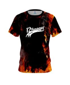 12Bagger Orange Flame CoolWick Bowling Jersey