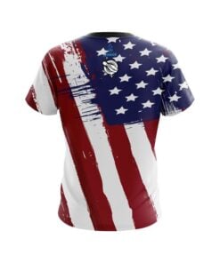 Alternative view of 12Bagger Painted Flag CoolWick Bowling Jersey