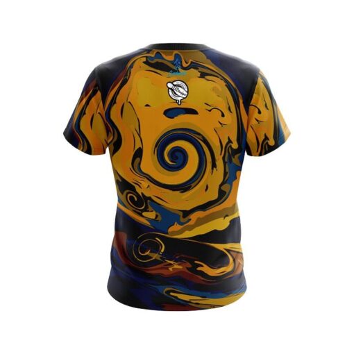 12Bagger Painted Vortex Moon CoolWick Bowling Jersey - Image 2