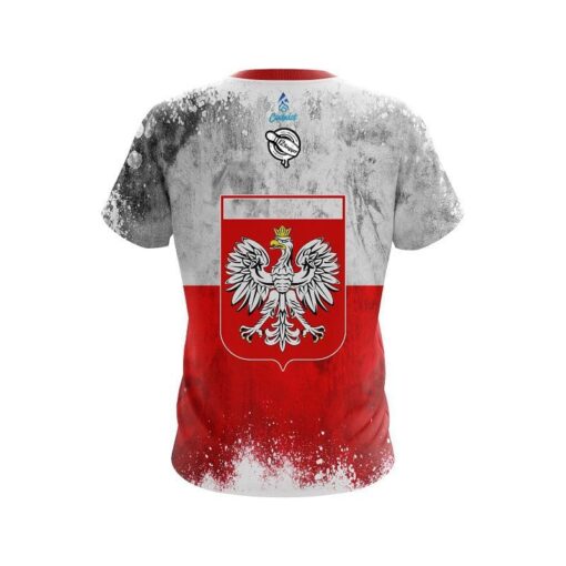 12Bagger Poland Flag CoolWick Bowling Jersey - Image 2