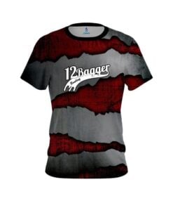 12Bagger Red Rigid Steel CoolWick Bowling Jersey