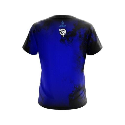 12Bagger Toxic Rugged Smoke Blue CoolWick Bowling Jersey - Image 2