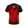 12Bagger Toxic Rugged Smoke Red CoolWick Bowling Jersey - Image 2