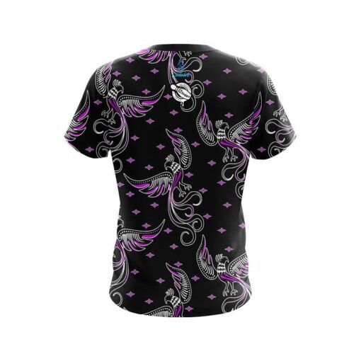 12Bagger Phoenix Break Purple CoolWick Bowling Jersey - Image 2