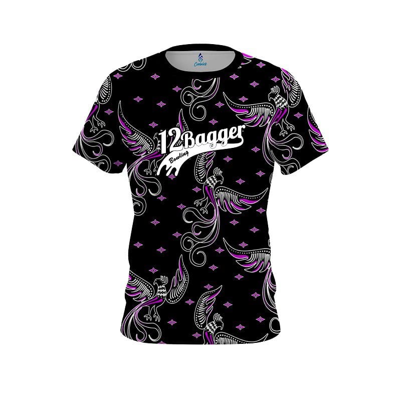 12Bagger Phoenix Break Purple CoolWick Bowling Jersey