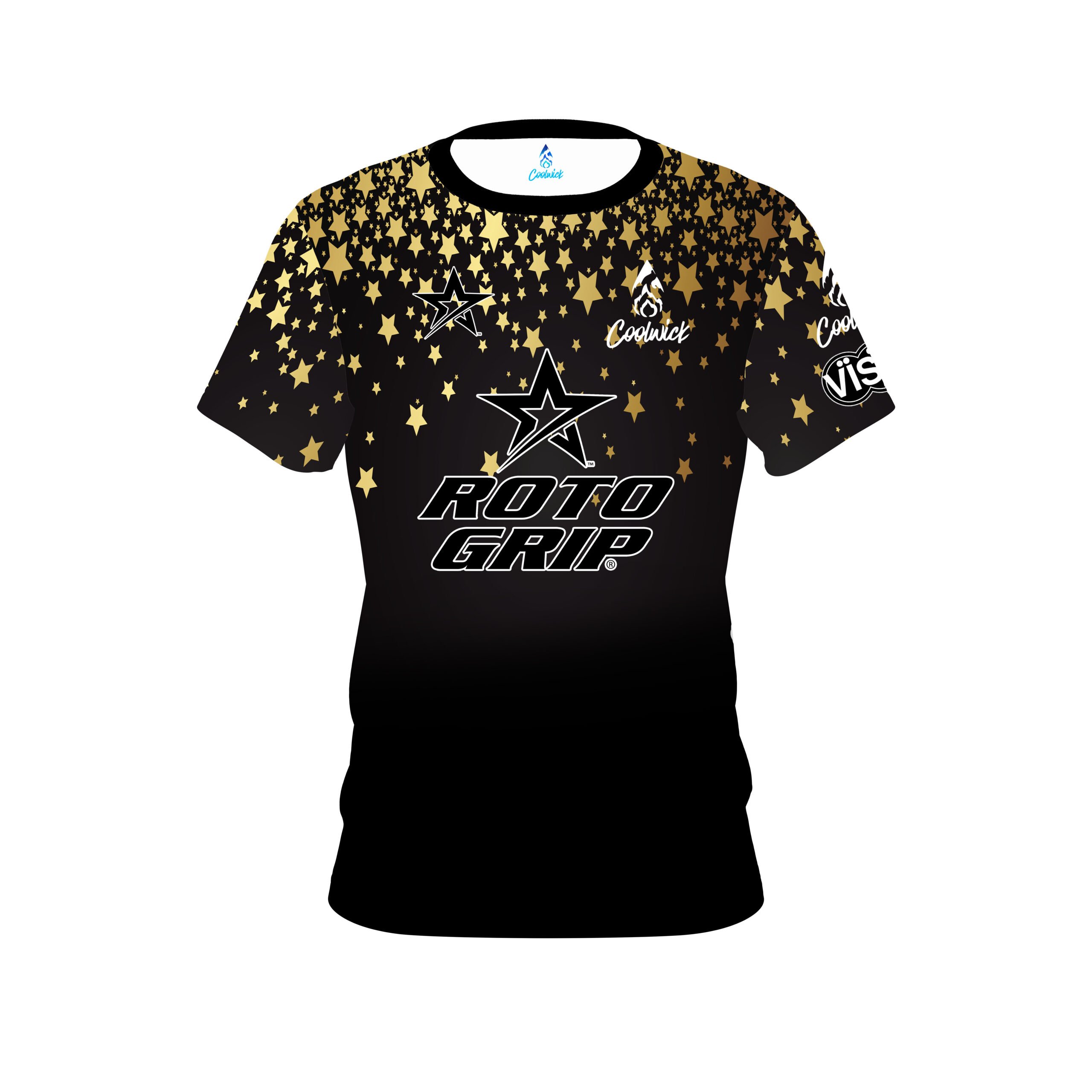 Stefanie Johnson Roto Grip Golden Knight Stars CoolWick Bowling Jersey