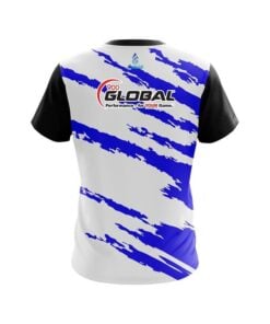 Alternative view of 900 Global Athlete Bolt Blue CoolWick Bowling Jersey