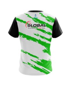 Alternative view of 900 Global Athlete Bolt Green CoolWick Bowling Jersey