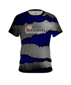 900 Global Blue Rigid Steel CoolWick Bowling Jersey