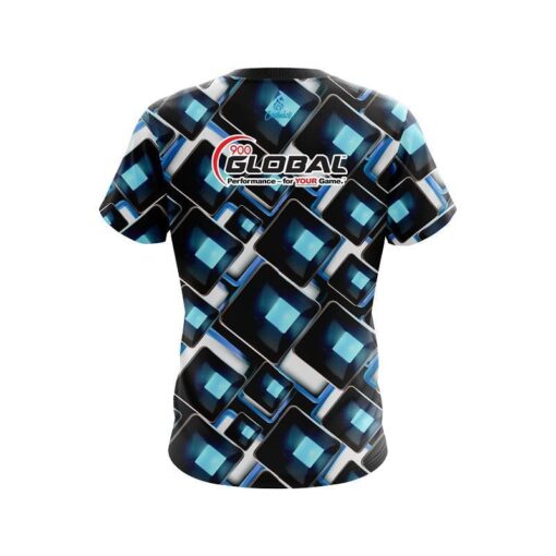 900 Global Conception Blue CoolWick Bowling Jersey - Image 2