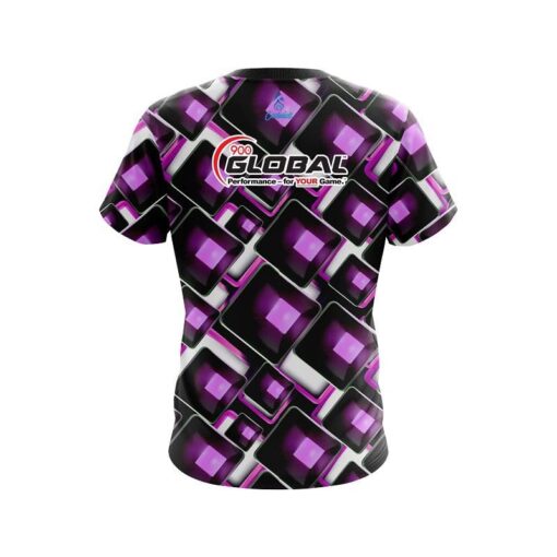 900 Global Conception Purple CoolWick Bowling Jersey - Image 2