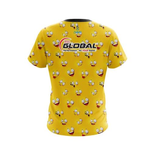 900 Global Emoticon CoolWick Bowling Jersey - Image 2
