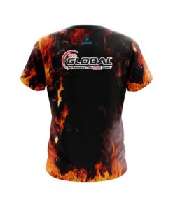 Alternative view of 900 Global Orange Flame CoolWick Bowling Jersey