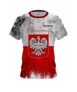 900 Global Poland Flag CoolWick Bowling Jersey