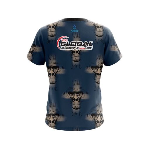 900 Global Wild Spirit Monkey CoolWick Bowling Jersey - Image 2