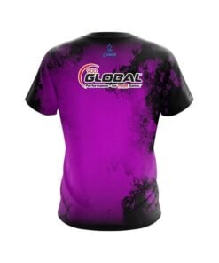Alternative view of 900 Global Toxic Rugged Smoke Purple CoolWick Bowling Jersey