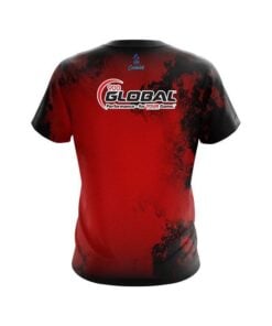 Alternative view of 900 Global Toxic Rugged Smoke Red CoolWick Bowling Jersey