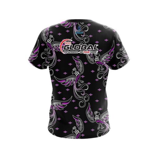 900 Global Phoenix Break Purple CoolWick Bowling Jersey - Image 2
