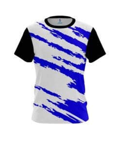 Plain Athlete Bolt Blue CoolWick Bowling Jersey