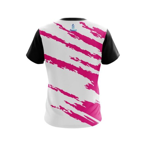 Plain Athlete Bolt Pink CoolWick Bowling Jersey - Image 2