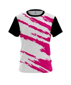 Plain Athlete Bolt Pink CoolWick Bowling Jersey