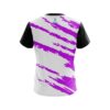 Plain Athlete Bolt Purple CoolWick Bowling Jersey - Image 2