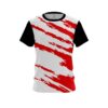 Plain Athlete Bolt Red CoolWick Bowling Jersey