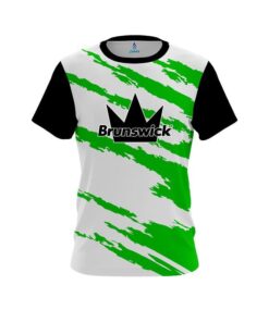 Brunswick Athlete Bolt Green CoolWick Bowling Jersey