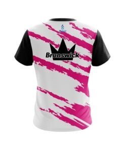 Alternative view of Brunswick Athlete Bolt Pink CoolWick Bowling Jersey