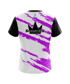 Alternative view of Brunswick Athlete Bolt Purple CoolWick Bowling Jersey