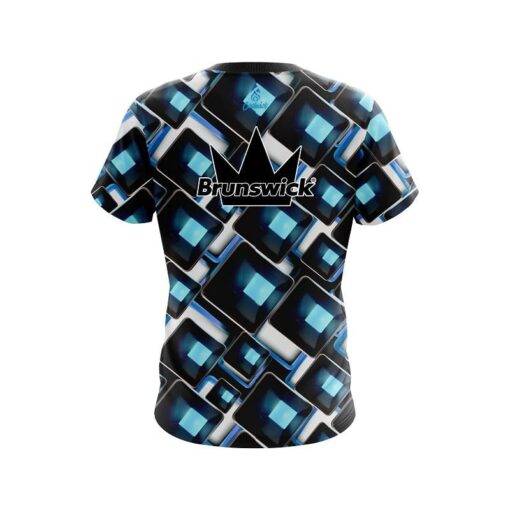 Brunswick Conception Blue CoolWick Bowling Jersey - Image 2