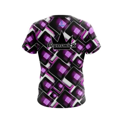 Brunswick Conception Purple CoolWick Bowling Jersey - Image 2