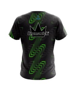 Alternative view of Brunswick Halftone Extreme Green CoolWick Bowling Jersey