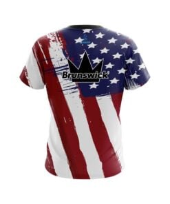 Alternative view of Brunswick Painted Flag CoolWick Bowling Jersey
